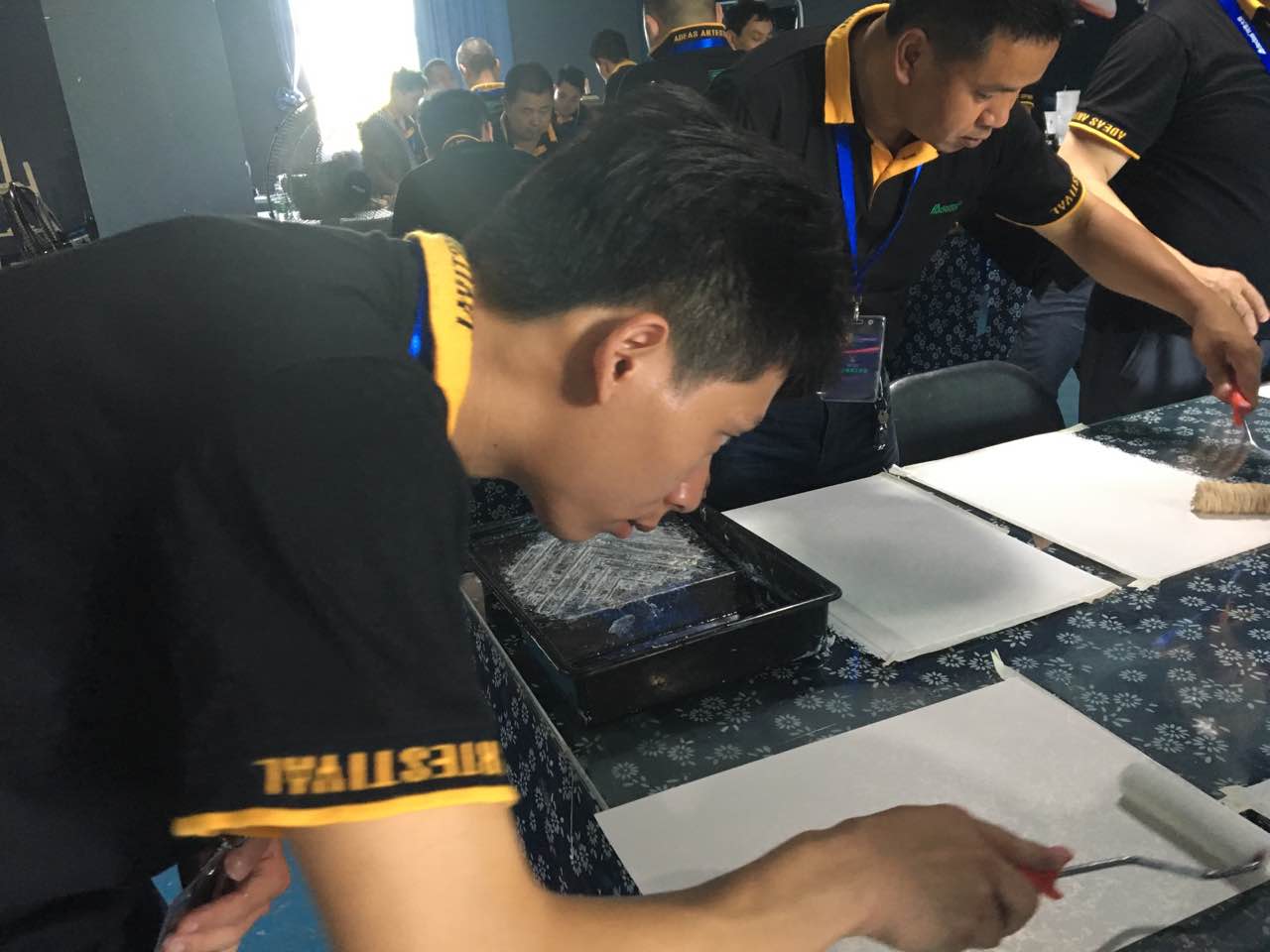 GIOVANNI喬瓦尼藝術涂料學員實操現(xiàn)場